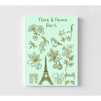«Flora & Fauna Paris», reproduction d'art (point de repère botanique, tailles multiples)