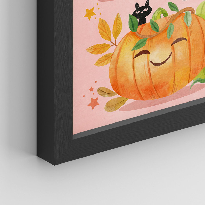 Adorable chauve-souris citrouille d'Halloween, Naturel, H 10 po x l 8 po