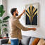 Sunburst Elegance Art Deco - Wrapped Canvas-1100658483-1100658475