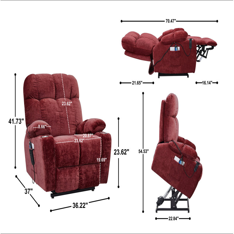 Fauteuil inclinable électrique Liyasi Dual OKIN