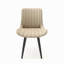 Ensemble de 4 chaises de salle à manger modernes en similicuir avec coussins épais et pieds en métal, chaises d'appoint en faux cuir sans accoudoirs pour la cuisine et la salle à manger-953341218-953341245
