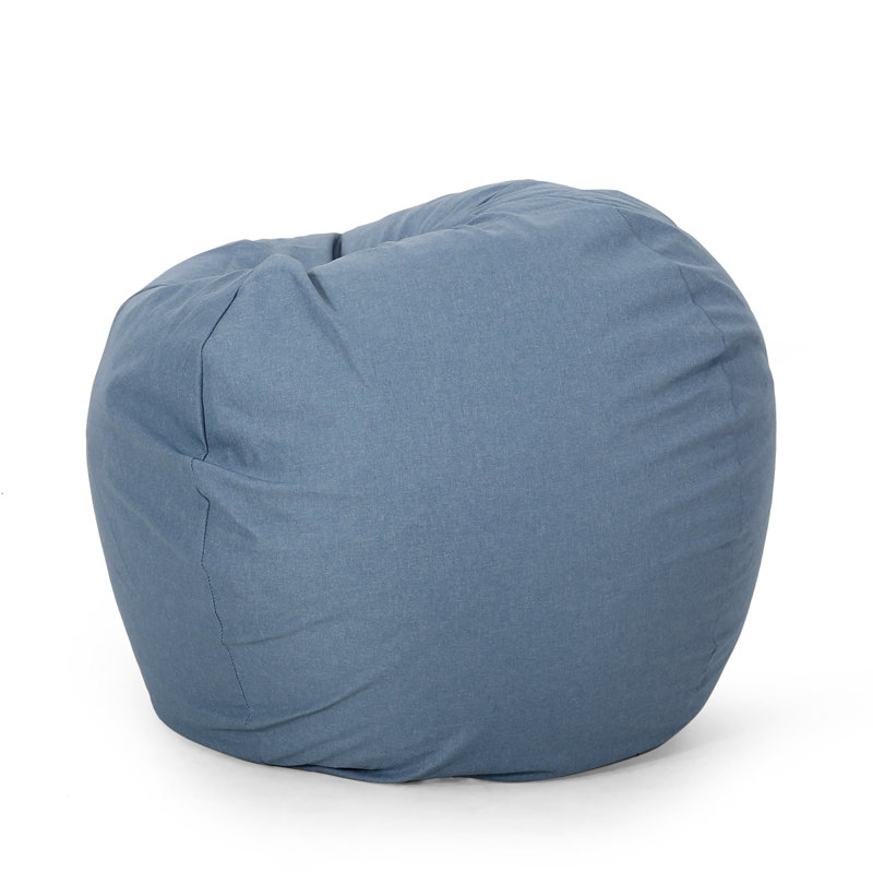 Fauteuil à billes 3 pieds, H 30,05 po x l 35,05 po x P 35,05 po, Tissu sarcelle