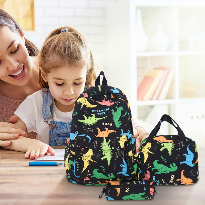 Trousse à crayons avec sac à dos et sac à bandoulière, B