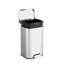 Poubelle à marche 5,2 gallons en acier inoxydable 5,2 gallons, poubelle rectangulaire à fermeture en douceur avec couvercle à ouverture à 90 °, seau intérieur amovible pour la maison, le salon, le bureau et l’appartement-127356270-127356271