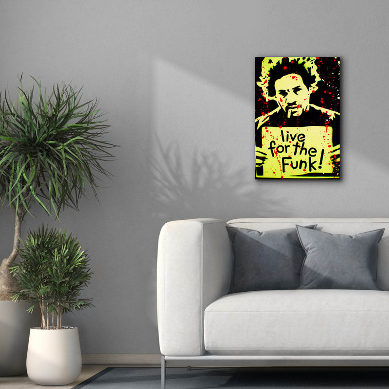 «Live For The Funk» par Abstract Graffiti, H 26 po x l 18 po x P 0,75 po