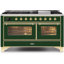 Cuisinière à gaz double autoportante 60 po 5,02 pi³ avec plaque chauffante Majestic II