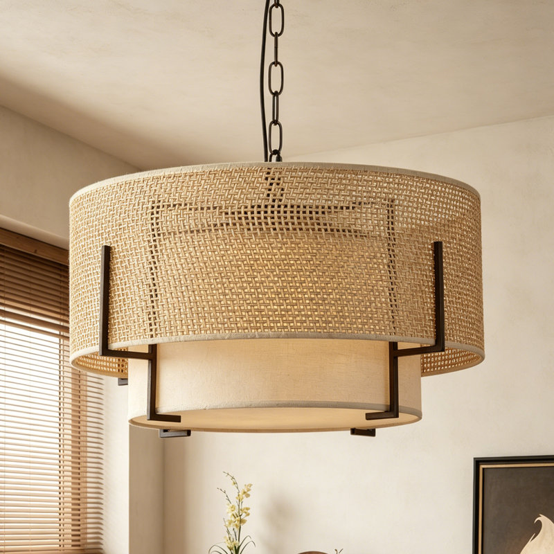 19.7'' Farmhouse Boho Chandelier