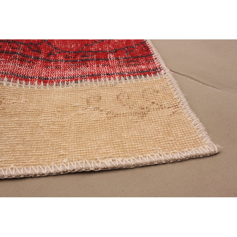 Tapis unique en laine noué à la main bleu / gris / jaune des années 2010 de 6 pi 7 po x 10 pi 1 po Mendham