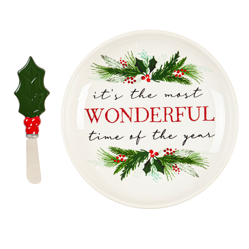 The Holiday Aisle® Josheph Ceramic Platter