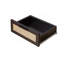 Set Of 2 With 2 Drawers, 15.4" Modern Storage Bedside Table With Golden Metal Handles, Wooden End Table For Bedroom, Black