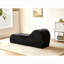 Pour la détente dans le salon intérieur, ce fauteuil à billes ergonomique simple en polyuréthane tonique noir