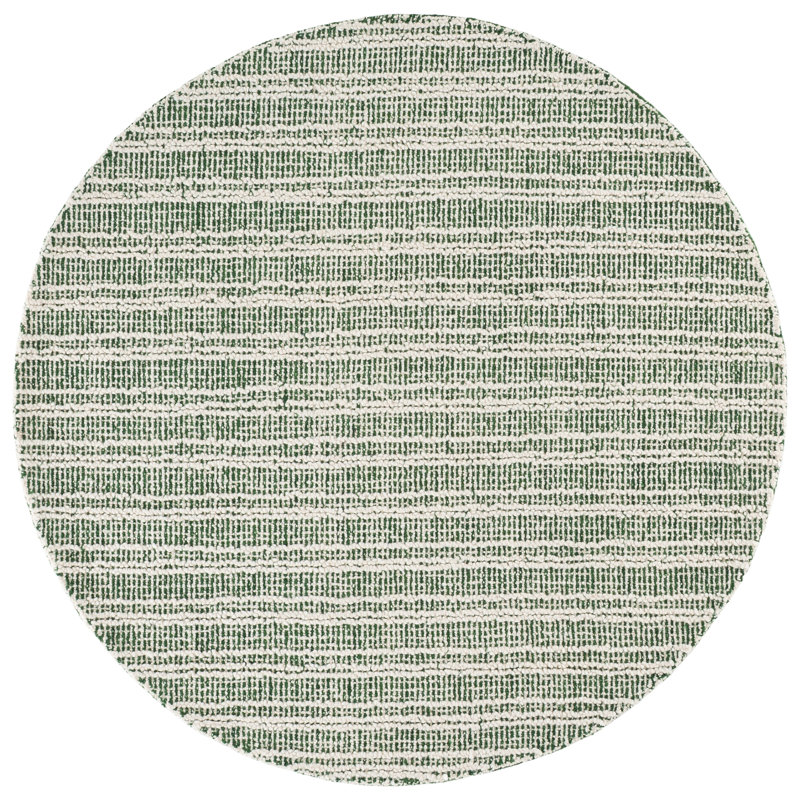 Metro 810 Hand Tufted 80% Wool; 20% Cotton Striped Rug, 6'-0" X 6'-0" Round