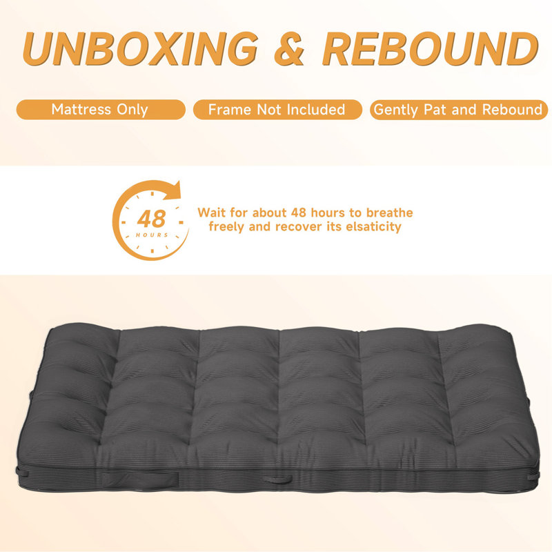 Matelas pour futon 6 pouces, 8"