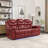 Home Theater Seating Manual Recliner Chair With Center Console And LED Light Strip For Living Room-99046991