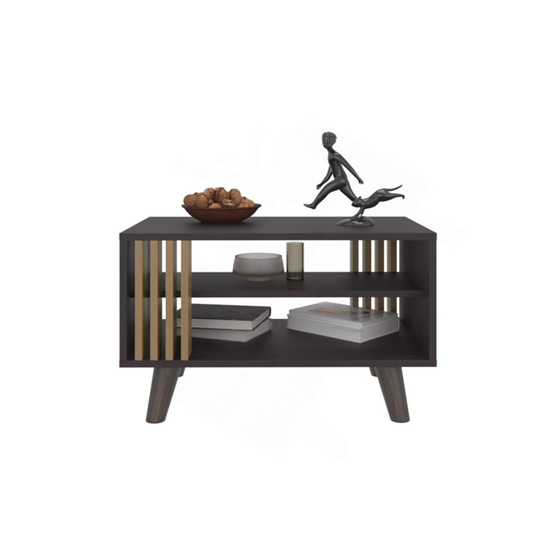 Table basse Shawnee Kronos Wengue, salon, naturel et noir