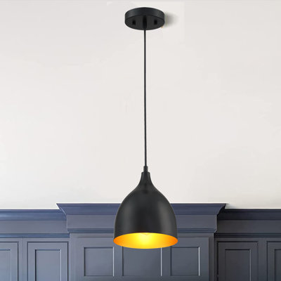 Flemister 1 - Light Matte Black Bell Pendant