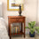 Table d'appoint en bois manufacturé Shaker