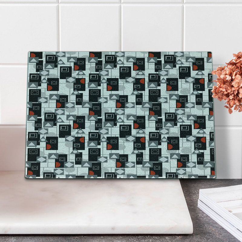 Planche à découper en verre trempé Ambesonne