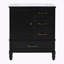 Meuble-lavabo 30 po avec lavabo, armoire de salle de bain avec porte et trois tiroirs-300750245