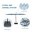 15Ft X 9Ft Patio Double-Sided Umbrella With Base & Crank, Extra Large Rectangular Outdoor Umbrella For Patio, Lawn & Garden-5442338