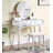 Liannon Contemporary Wood Vanity And Stool Set-1526066924