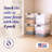 HOMZ 112 Quart Latching Plastic Storage Container, Extra Large, Clear (4 Pack)