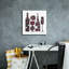 "Modern Kitchen Square 1 Wine Red" par Michael Mullan, art mural sur toile, 18 po x 18 po