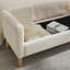 Banc de rangement rembourré à dessus rabattable avec coussins-1180131739