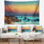 Photographie coucher de soleil sur la tapisserie du ciel bleu Seascape-28483830