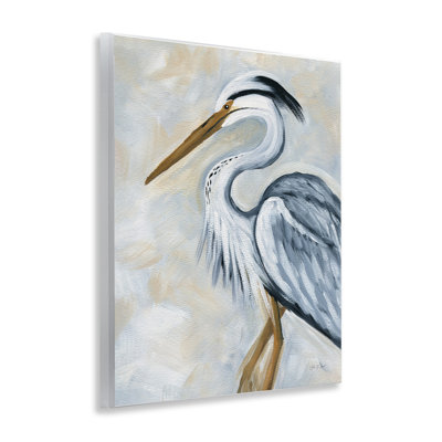 Art mural «Heron bleu discret» par Yvette St. Amant
