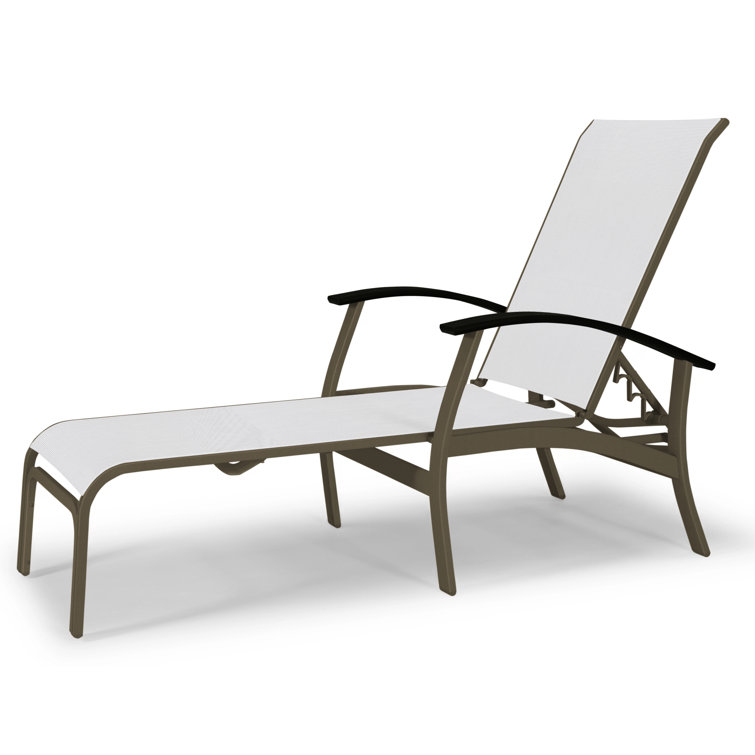 Askar Outdoor Rust-Resistant Metal Chaise Lounge