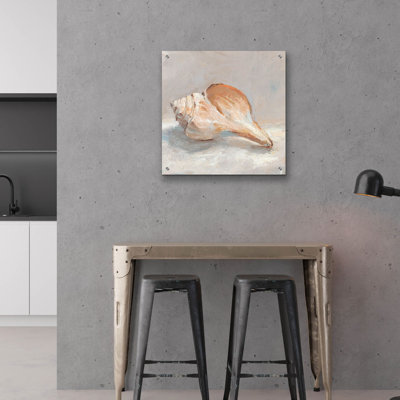 «Impressionist Shell Study III» par Ethan Harper, art mural en verre acrylique