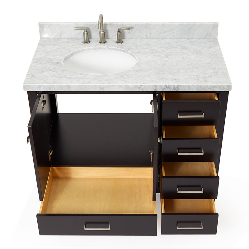 Ensemble de meuble-lavabo simple 43 po Cambridge, Espresso