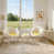 White/Yellow Polyester Blend