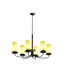 Lustre classique à 6 lumières avec abat-jour Atria