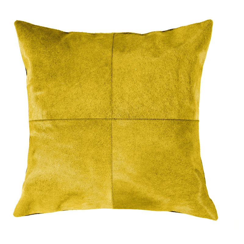 Coussin Torino, Jaune, Couleur unie
