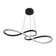 Decklen Matte Black Loop Drop Bar LED Ceiling Pendant Light