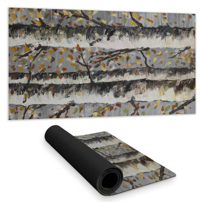 Blossoming birches - 15.75"x31.50" Desk mat