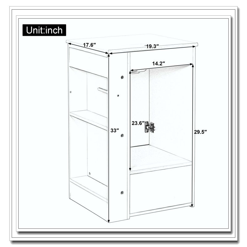 Meuble-lavabo autoportant de 20 po avec lavabo en céramique, trou de robinet simple, armoire de rangement en panneau de fibres à densité moyenne avec tiroir à fermeture en douceur
