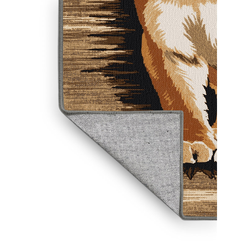  Tapis lavable North American Cougar Big Cats, Rectangulaire 2 pi x 3 pi