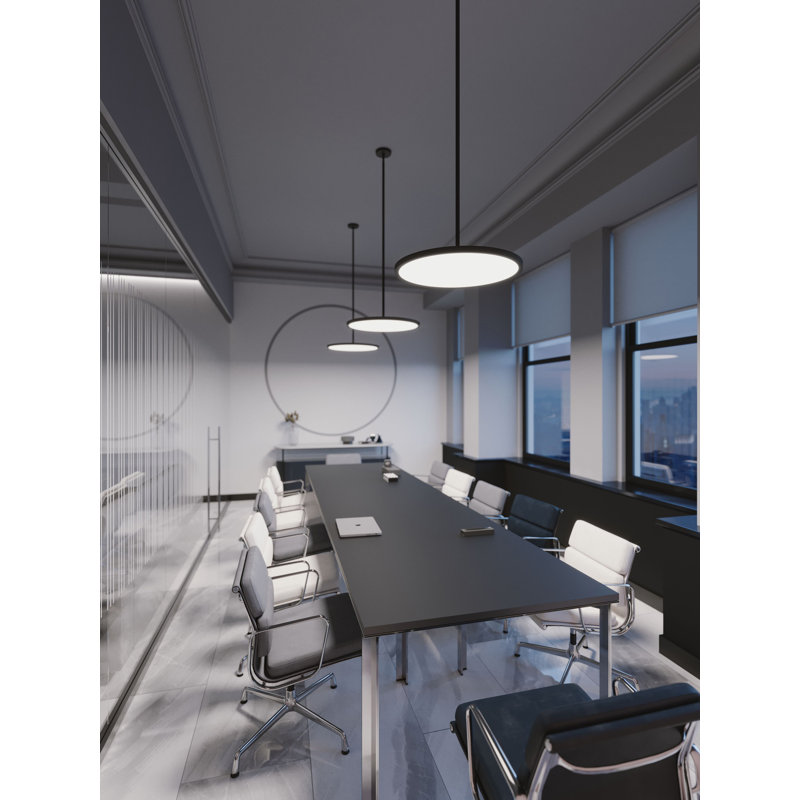 Aurhyn 1 - Light LED Simple Pendant, Black