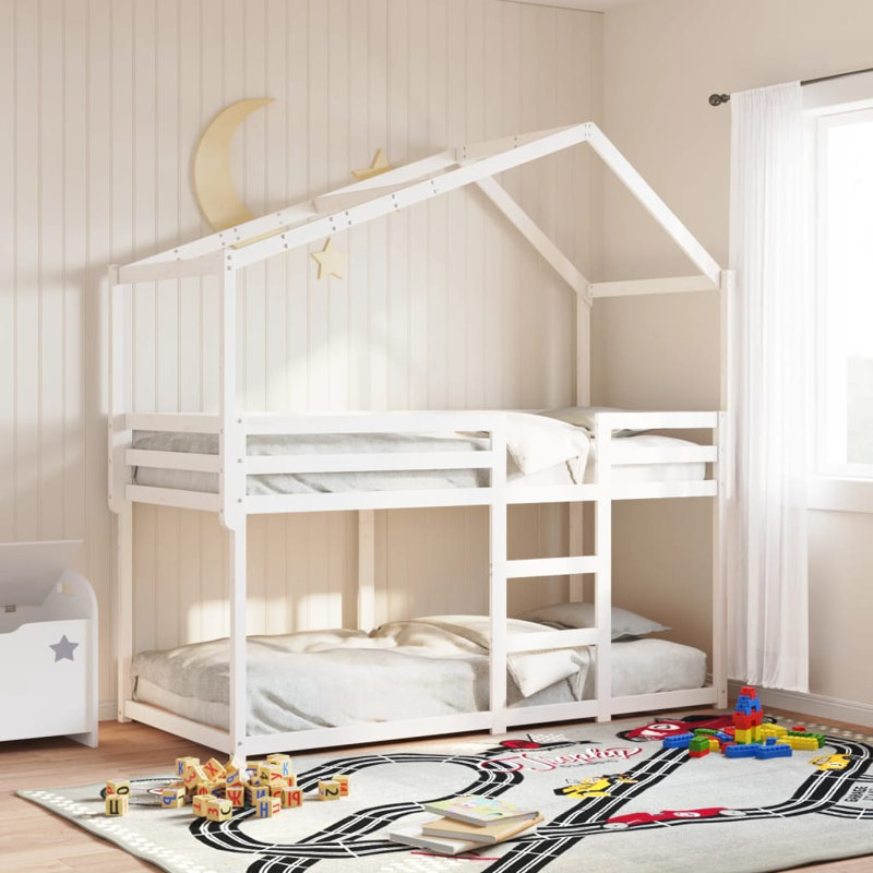 Pyron Bunk Bed Accessories, 142cm H x 203cm L x 80.5cm W, White