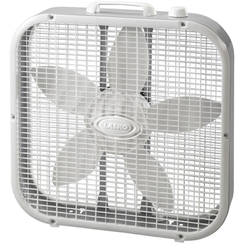 Lasko 21.75'' Box Fan, White