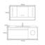 Armoire de salle de bain rétro haut de gamme et simple