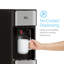 Refroidisseur d'eau noir 300 oz avec autonettoyants - distribution d'eau chaude et froide