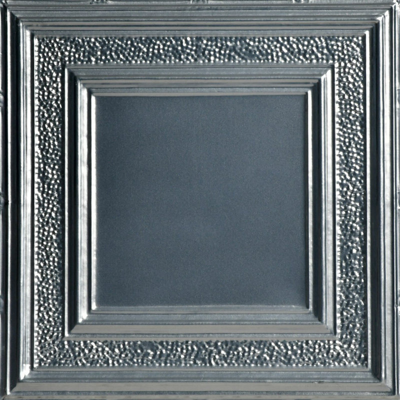 Carreau de plafond en fer-blanc clouté 2 pi x 2 pi Country Cork, Acier laqué