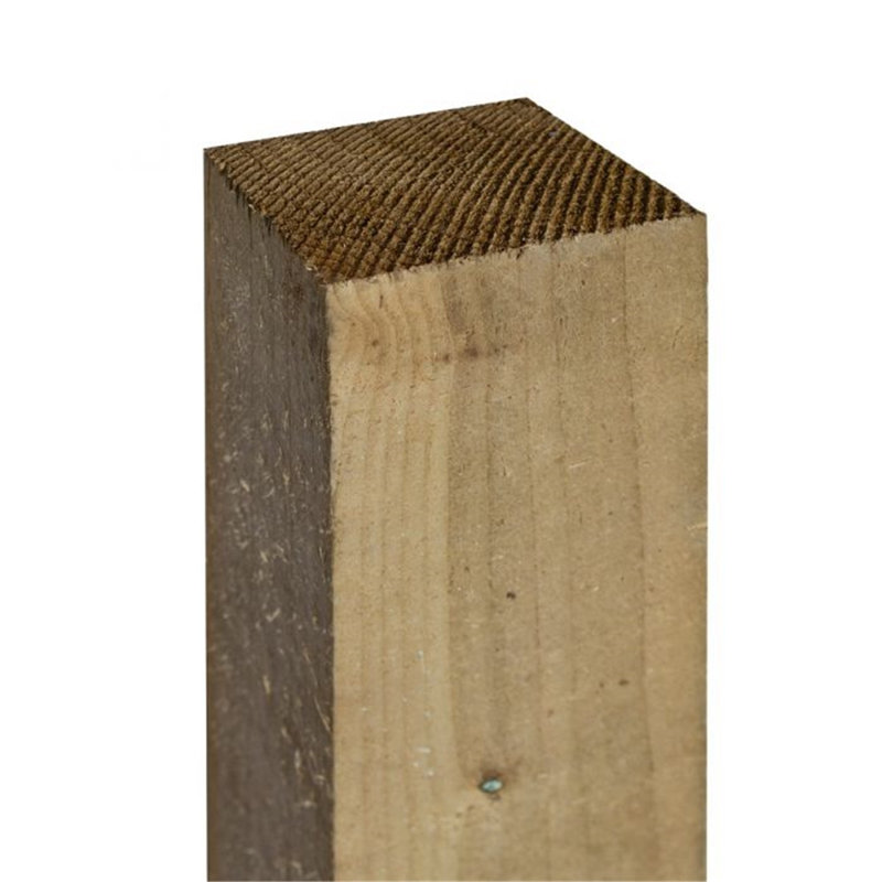Cheshire Solid Wood Fence Post, 180cm H x 9cm W x 9cm D