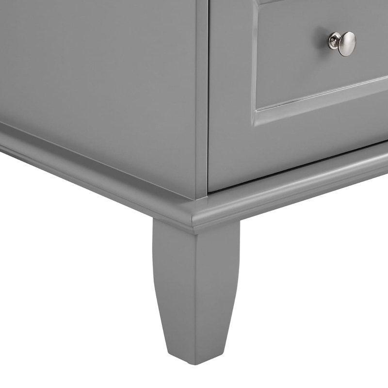 Nora 30" Freestanding Standard Single Bathroom Vanity with Top, Gray