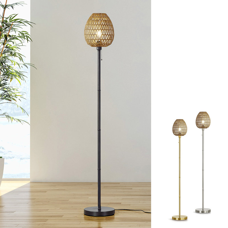 Rakan 68'' Traditional Floor Lamp, Dark Bronze