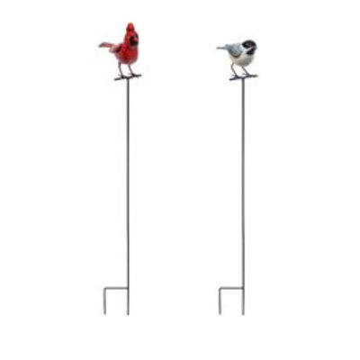 Ensemble 2 pièces de jeux de jardin cardinals et chickadee
